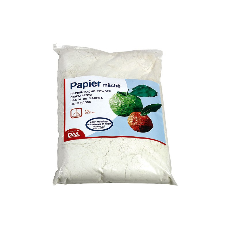 Papier mâché en poudre Das, sac 1kg
