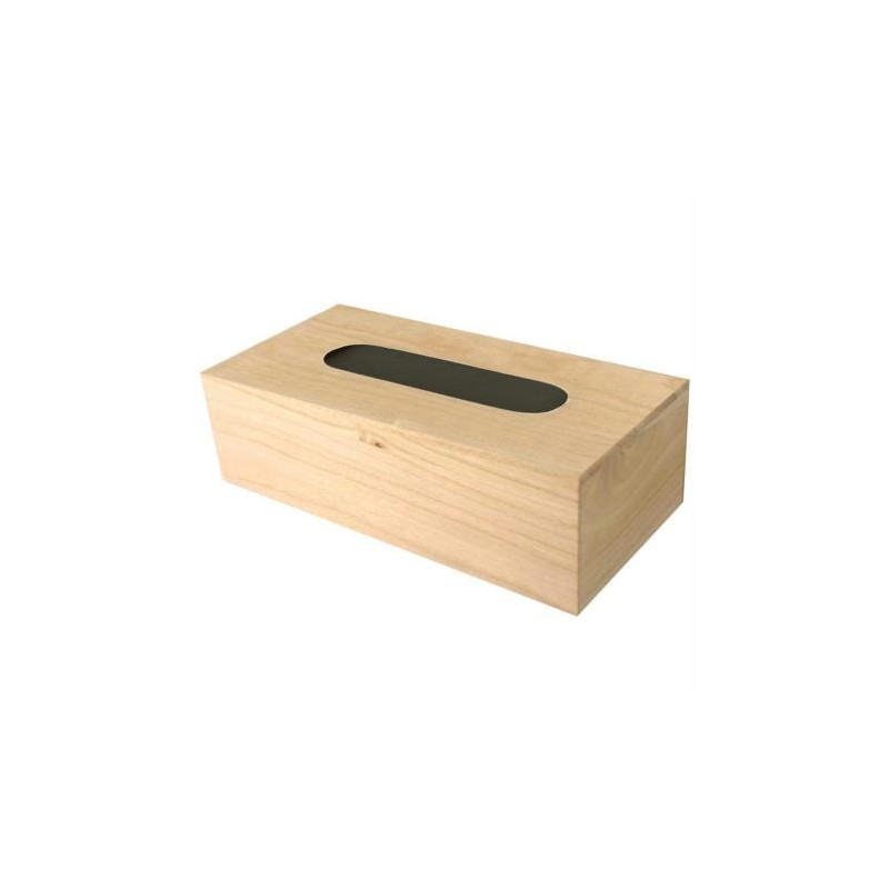 Boîte à mouchoirs en bois - 25x13.5x9 cm