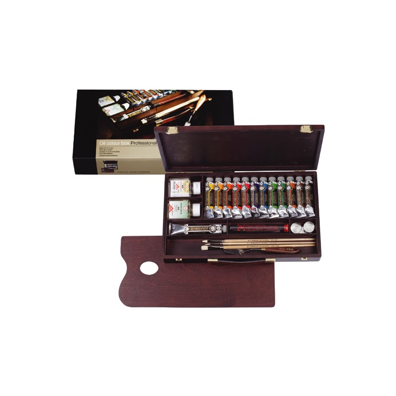 Coffret bois Professional huile extra-fine Rembrandt
