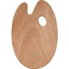 Palette ovale en bois