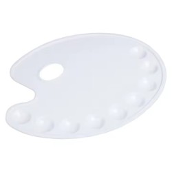 Palette ovale en plastique