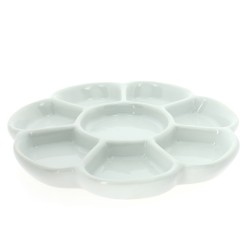 Palette en porcelaine forme Fleur ø15 cm