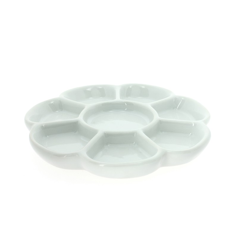 Palette en porcelaine forme Fleur ø15 cm