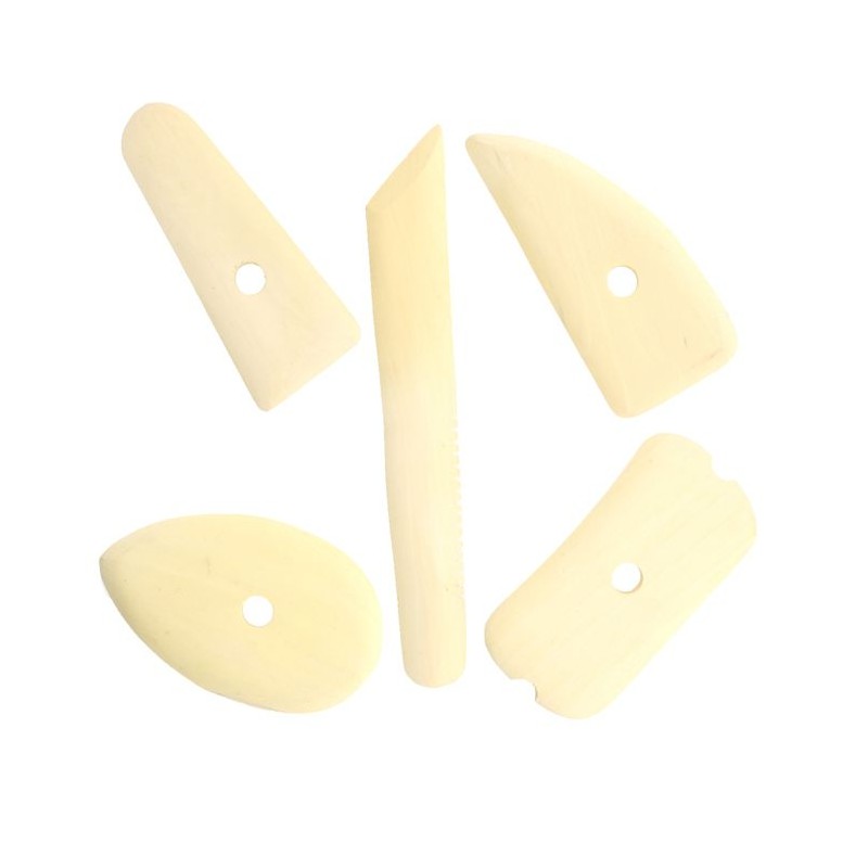 Set de 5 estèques en bois