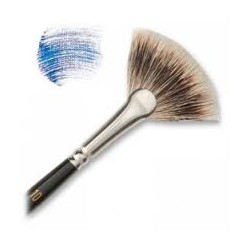 Brosses éventail Kevrin+ en mangouste synthétique, série 3675