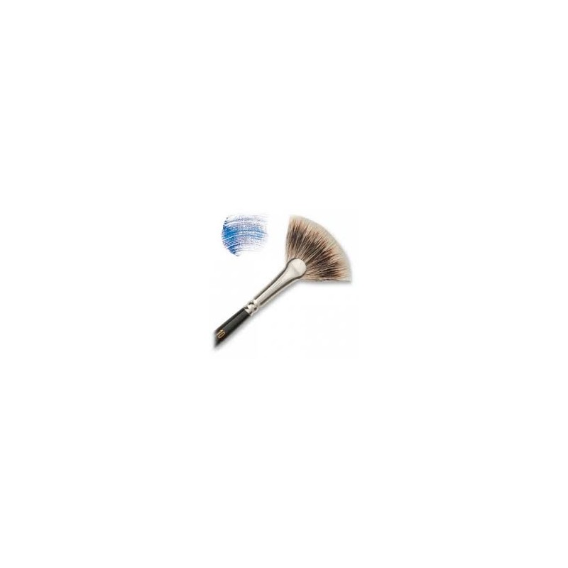 Brosses éventail Kevrin+ en mangouste synthétique, série 3675