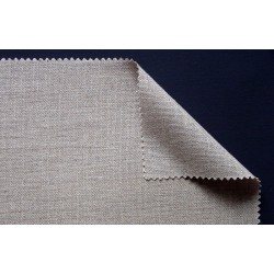 Toile en lin enduction transparente à grain moyen 355 g/m² 