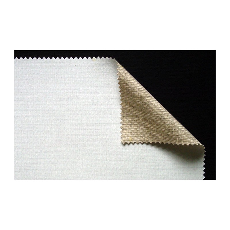 Toile en lin à grain extra-fin enduction uiverselle 316g/m²