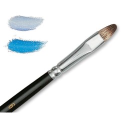 Brosse usée bombée Kevrin+ en mangouste synthétique, série 8772