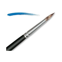 Brosse ronde Kevrin+ en mangouste synthétique, série 867