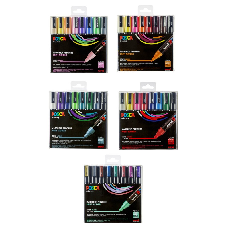 Set de 8 marqueurs Posca PC-5M