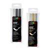 Set de 4 marqueurs Posca PC8K couleurs métalliques et fluo Uniball