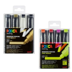 Set de 4 marqueurs assortis Posca PC-8K