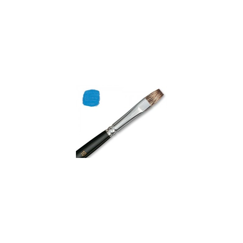 Brosse plate et courte Kevrin+ en mangouste synthétique, série 877