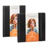 Livre aquarelle 100% coton Watercolor Book 250g/m² bord frangé, 30 fls reliées
