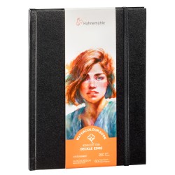 Livre aquarelle 100% coton Watercolor Book 250g/m² bord frangé, 30 fls reliées