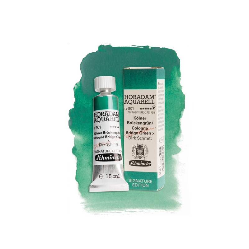 Aquarelle Cologne Bridge Green Horadam Edition Signature, tube 15 ml