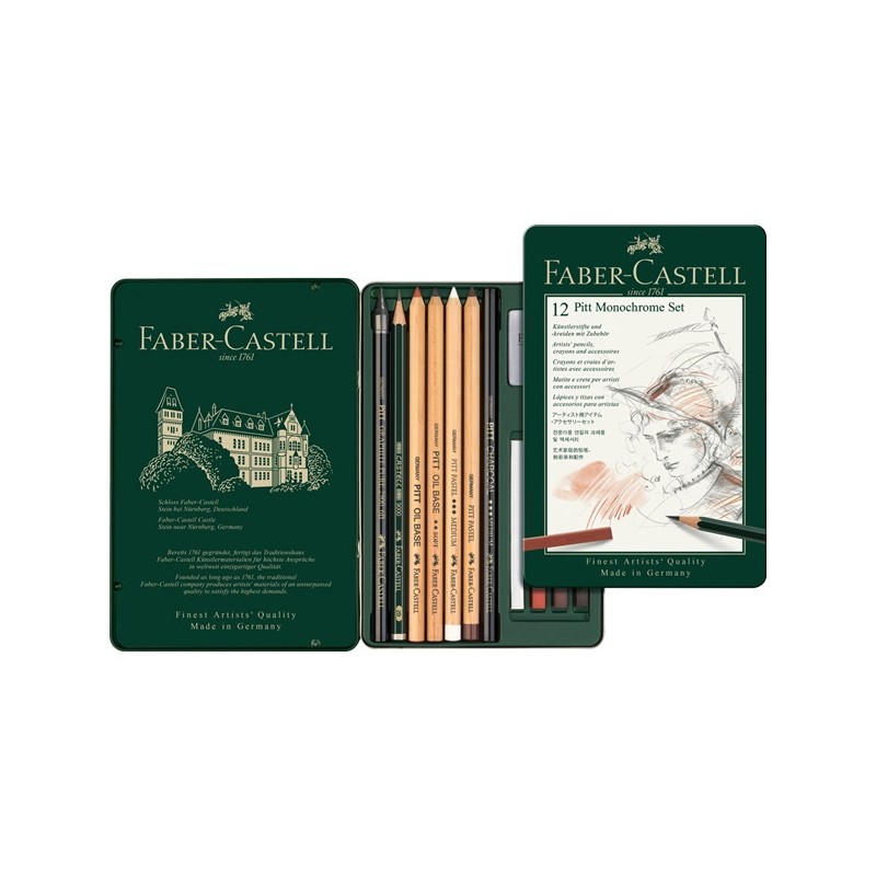 Boîte métal Pitt Monochrome x12 pcs