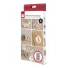 Moule en silicone - Pendentifs Oeufs et Lapins x6pcs