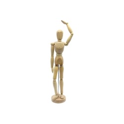 Mannequin articulé en bois Unisexe