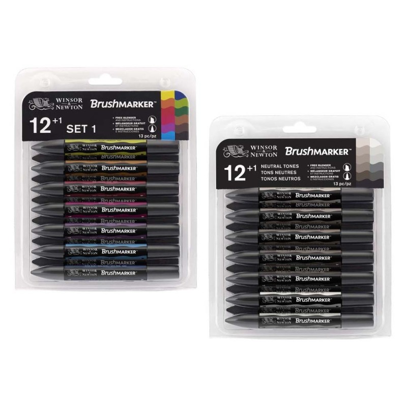 Sets 12 marqueurs ProMarker Brush Winsor Newton