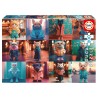 Puzzle Junior 200 pièces - Animaux à la mode