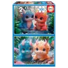 Puzzle Junior 2x100 pièces - Monstres mignons