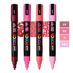 Set de 4 marqueurs assortis Posca PC-5M