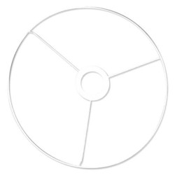 Cercle à bague d'abat-jour blanc