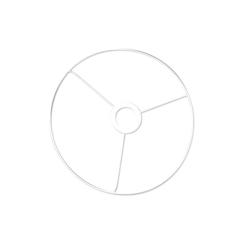 Cercle à bague d'abat-jour blanc