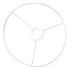 Cercle à bague d'abat-jour blanc