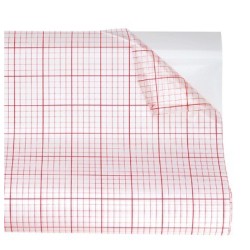 Polyphane transparent adhésif 25/100ème, rouleau 50x120 cm