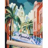Peinture par numéros 40x50cm sur toile roulée - Cuba Art déco