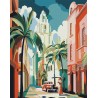 Peinture par numéros 40x50cm sur toile roulée - Cuba Art déco