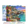 Peinture par numéros Port fleuri sur châssis 40x50 cm