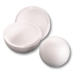 Boule polystyrène en demi-sphères