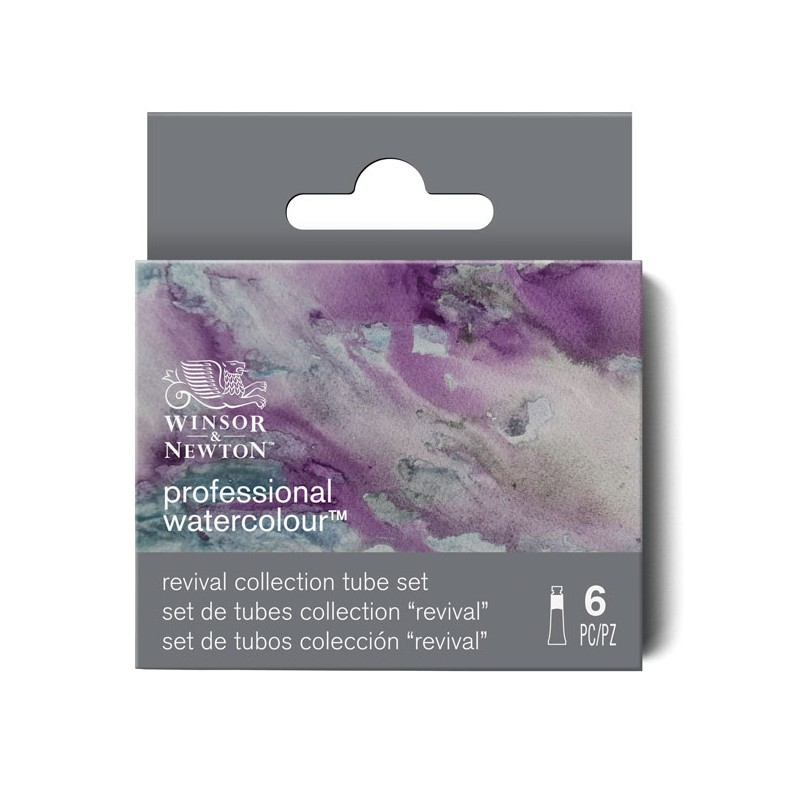 Set de 6 tubes 5 ml d'aquarelle extra-fine Winsor et Newton