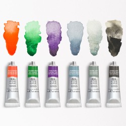 Set de 6 tubes 5 ml d'aquarelle extra-fine Winsor et Newton