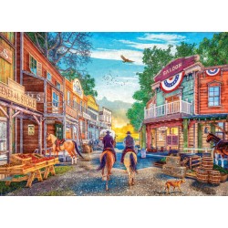 Puzzle 1000 pièces - Ville de l'ouest sauvage, de Dominic Davison