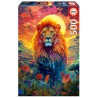 Puzzle 500 pièces - Regard majestueux du lion