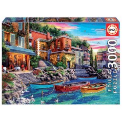Puzzle 3000 pièces - Coucher de soleil à Côme