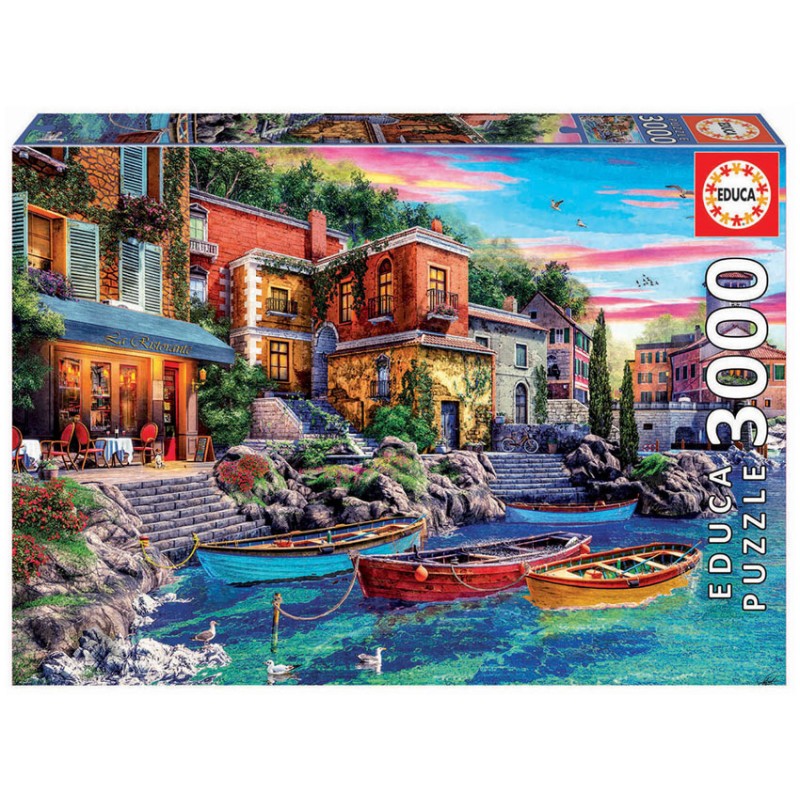 Puzzle 3000 pièces - Coucher de soleil à Côme