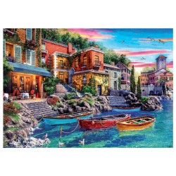 Puzzle 3000 pièces - Coucher de soleil à Côme