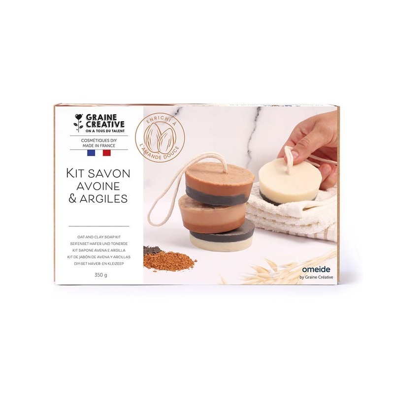 Kit DIY Savons - Savons avoine et argile
