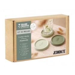 Kit DIY moulage - 3 sous-verre en Jesmonite