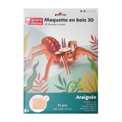 Maquette 3D en bois - Araignée