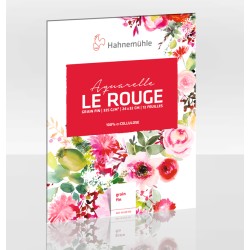 Bloc aquarelle Le Rouge grain fin 325 g/m², 12 fls collées