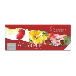 Bloc aquarelle Le Rouge grain fin 325 g/m², 12 fls collées