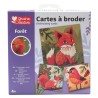 Kit Cartes à broder - Forêt