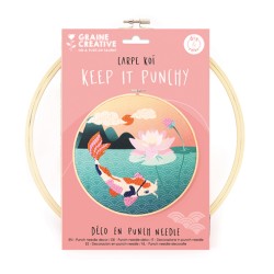 Kit Punch Needle - Carpe Koï ø25cm